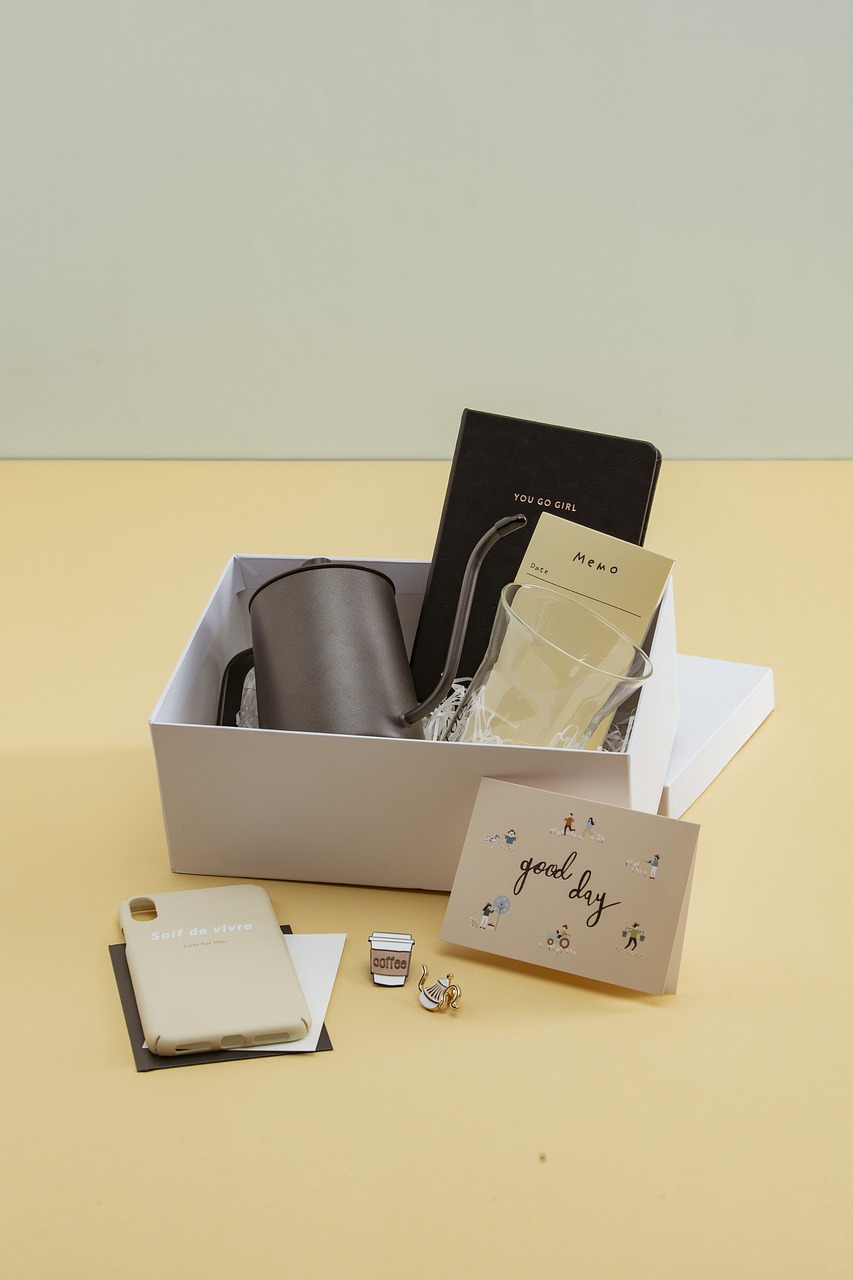 gift, note, gift box